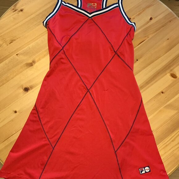 FILA Rare Vintage 90s Red Tennis Dress - Picture 4 of 7